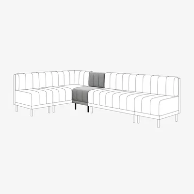 Dunelm Amali Small Dining Bench, Vintage Velvet
