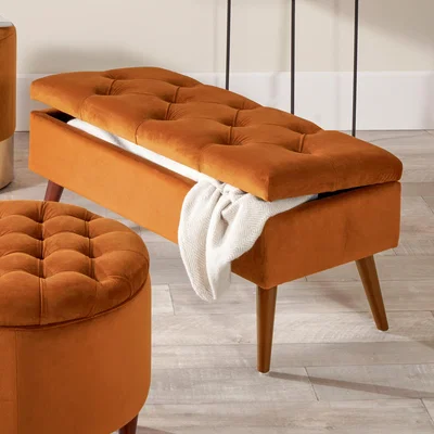 Dunelm Pacific Pelagia Velvet Bench Pelagia Tobacco
