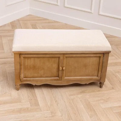 Dunelm Voyage Maison Rosalie Oak Storage Bench