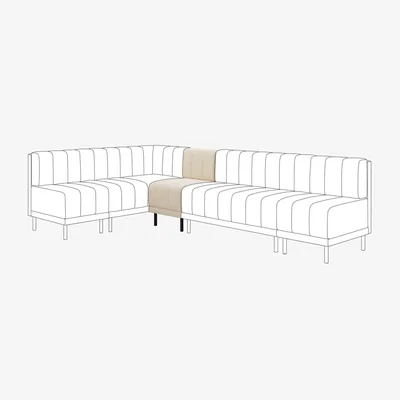 Dunelm Amali Small Dining Bench, Boucle