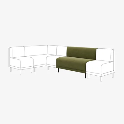 Dunelm Mae Long Dining Bench, Boucle