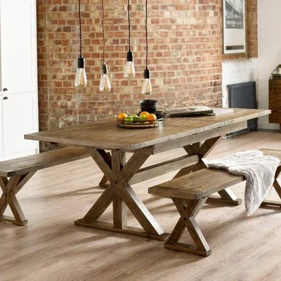 Dunelm Chatsworth Wooden Dining Bench