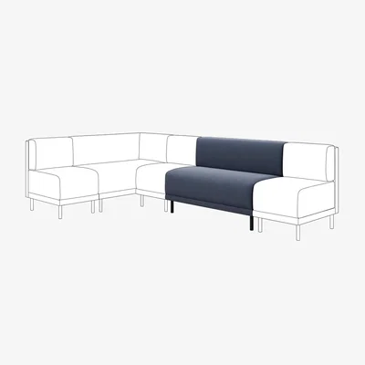 Dunelm Mae Long Dining Bench, Boucle