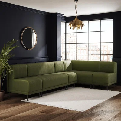 Dunelm Mae Matte Plush Velvet Right Hand Dining Bench Bundle
