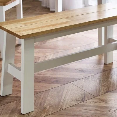 Dunelm Return - Linwood Small Dining Bench, Rubberwood