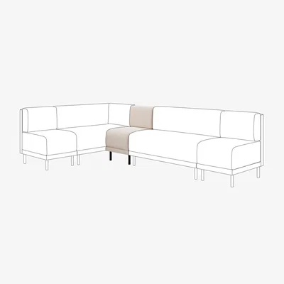 Dunelm Mae Small Dining Bench, Textured Weave