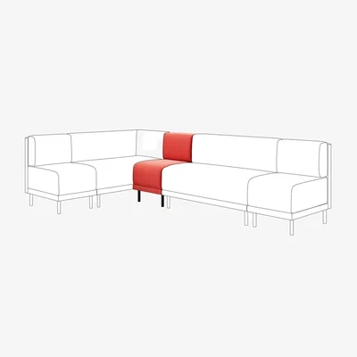 Dunelm Mae Small Dining Bench, Matte Plush Velvet
