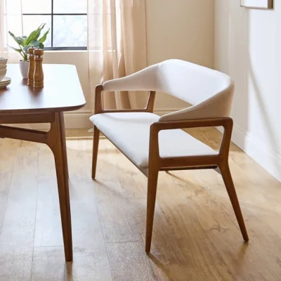 Dunelm Hugh Dining Bench, Fabric
