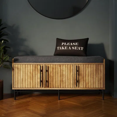 Dunelm Bryant Storage Bench Brown