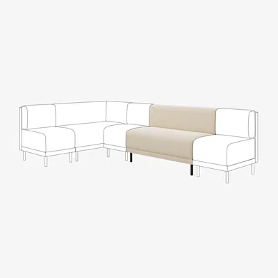 Dunelm Mae Long Dining Bench, Boucle