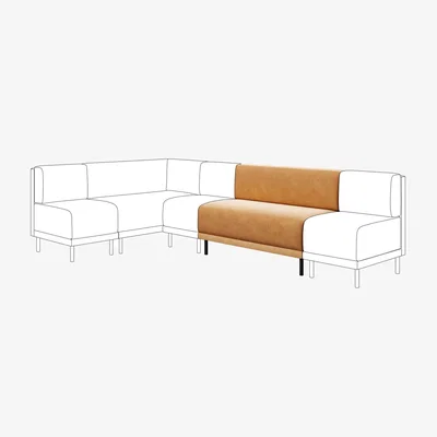 Dunelm Mae Long Dining Bench, Vintage Velvet