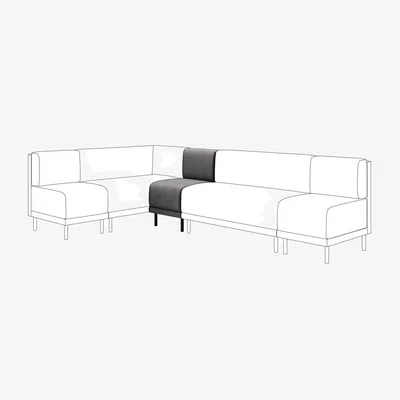 Dunelm Mae Small Dining Bench, Faux Leather