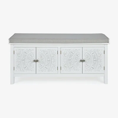 Dunelm Samira Storage Bench White
