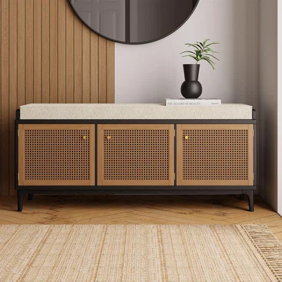 Dunelm Franco Storage Bench Black