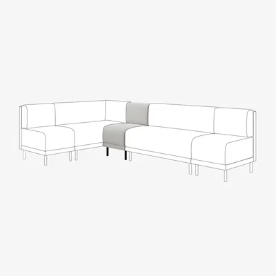 Dunelm Mae Small Dining Bench, Textured Weave
