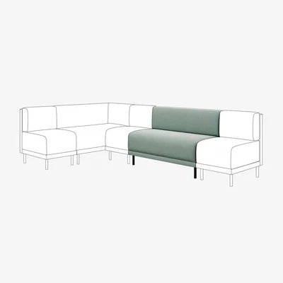 Dunelm Mae Long Dining Bench, Vintage Velvet
