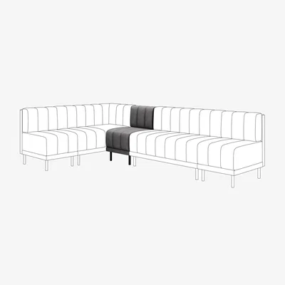 Dunelm Amali Small Dining Bench, Faux Leather