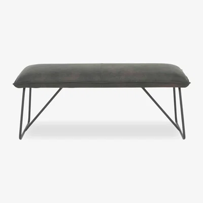 Furniture Village Ruben Faux Suede Small Standard Dining Bench