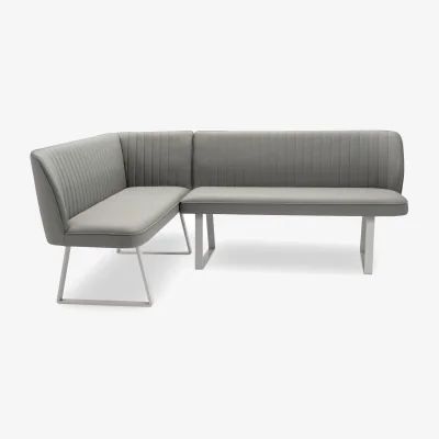 Furniture Village Fumo Faux NC Leather Left Hand Facing Corner Dining Bench