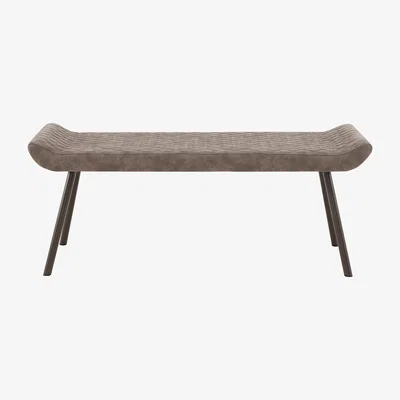 Furniture Village Rocket Low Faux Leather Dining Bench