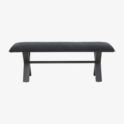 Furniture Village Moon Large Dining Bench - Black