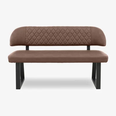 Furniture Village Venus High Back Dining Bench - Tan