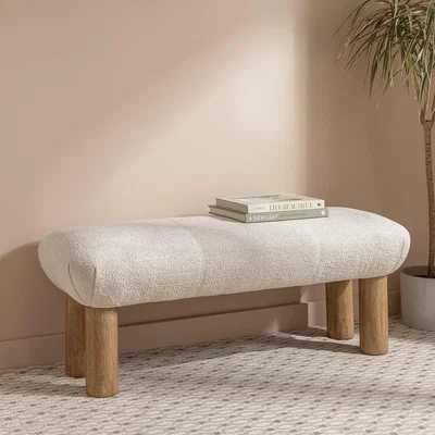 Habitat Habitat May Boucle Bench - White