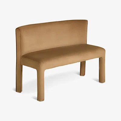 Habitat Habitat Bastian Velvet Dining Bench - Natural