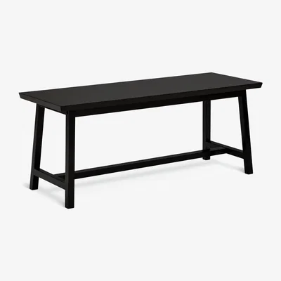 Habitat Habitat Kyoto Solid Wood Dining Bench - Black