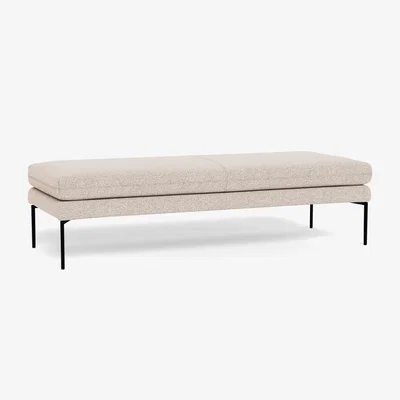 Heal's Heal's Matera Bench (180cm) Loop Boucle Taupe Black Feet - Heal's UK Furniture