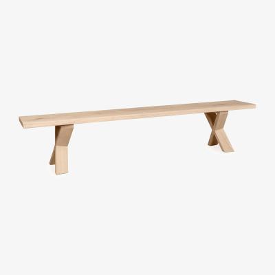 Heal's Heal's Oslo Bench 200x35cm White Oak Straight Edge Filled - Heal's UK Furniture