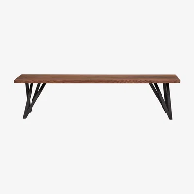 Heal's Heal's Vienna Bench 240x35cm Natural Oiled Oak Straight Edge Filled - Heal's UK Furniture