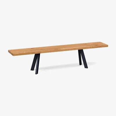 Heal's Heal's Madrid Bench 180x35cm Walnut Natural Edge Filled - Heal's UK Furniture