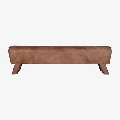 Heal's Timothy Oulton Gym Horse Bench Triple Full Rebel Leather - Heal's UK Furniture