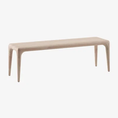 Heal's Artisan Latus Bench White Oiled Oak 180cm
