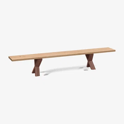 Heal's Heal's Oslo Bench 160x35cm Blonde Oak Straight Edge Filled - Heal's UK Furniture