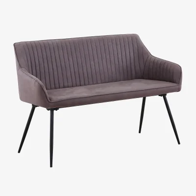 Homebase Archer Backed Bench -  Elephant