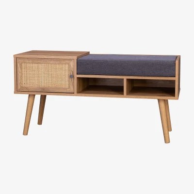 Homebase Kubu Rattan Hallway Bench