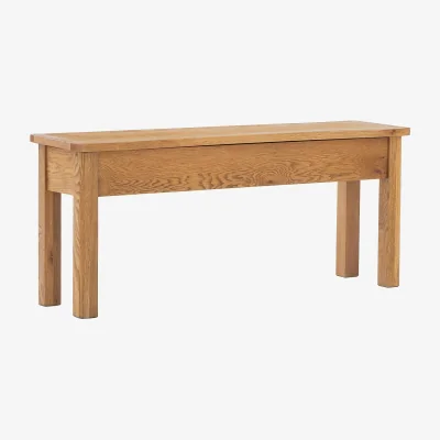 Homebase Norbury Storage Dining Bench - Oak
