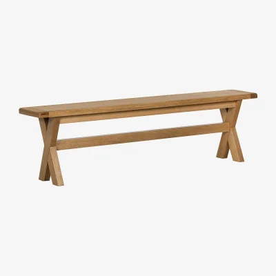 Homebase Hocombe Dining Bench - Oak