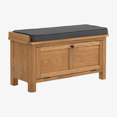 Homebase Norbury Hallway Bench - Oak