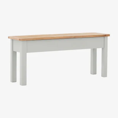 Homebase Norbury Storage Dining Bench - Grey