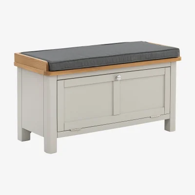 Homebase Norbury Hallway Bench - Grey