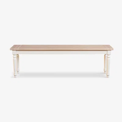 John Lewis Laura Ashley Dorset Dining Bench, Cream/Natural