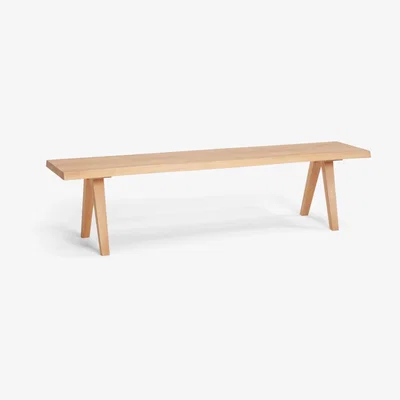 John Lewis John Lewis & Partners Lorn 4 Seater Dining Bench, Oak