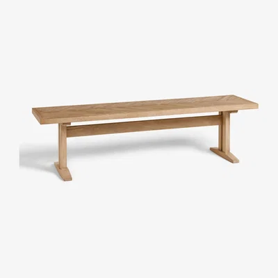 John Lewis John Lewis Estate 3 Seater Bench, Natural