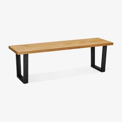 John Lewis John Lewis & Partners Calia 3-Seater Dining Bench, Oak