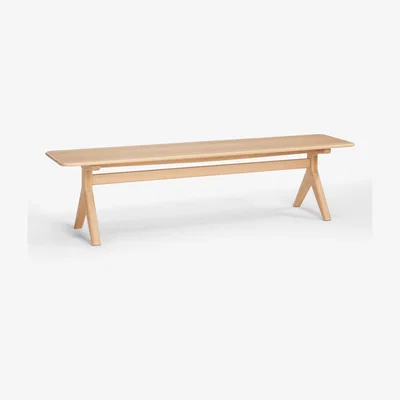 John Lewis John Lewis & Partners Poise 3 Seater Bench, Oak