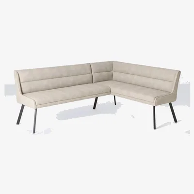 John Lewis John Lewis Malden PU Corner Dining Bench, Misty