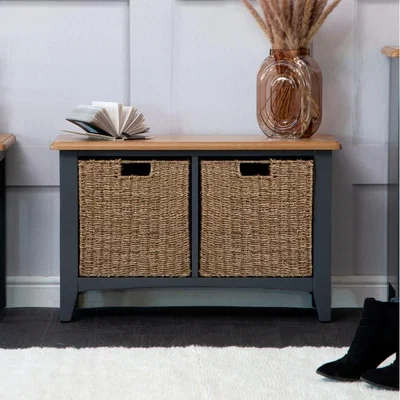 Knees Galileo Oak Hall Bench - Grey